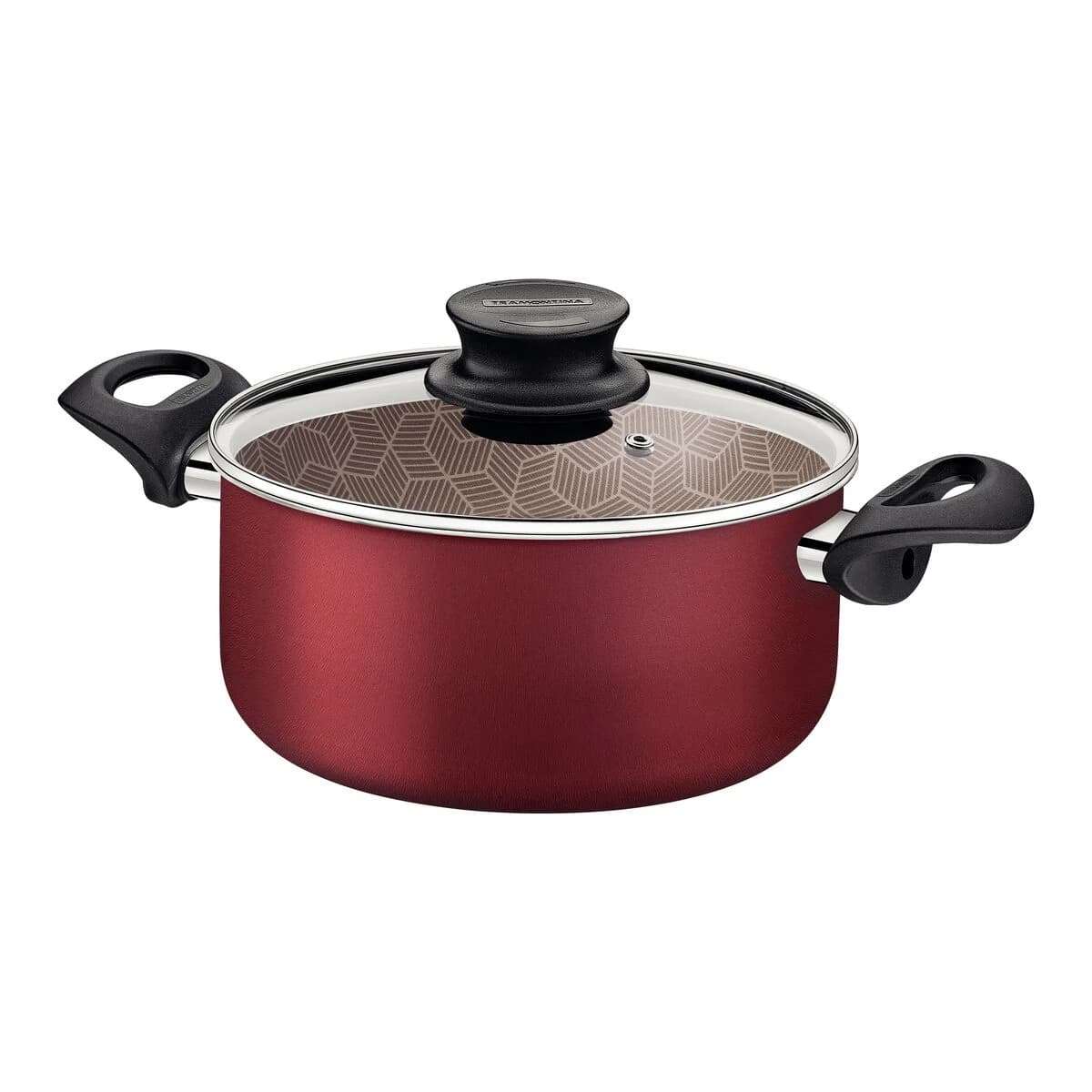 Olla Tramontina Paris Antiadherente Teflon 26 Cm 6,3 L Roja — imagen 2 de 5