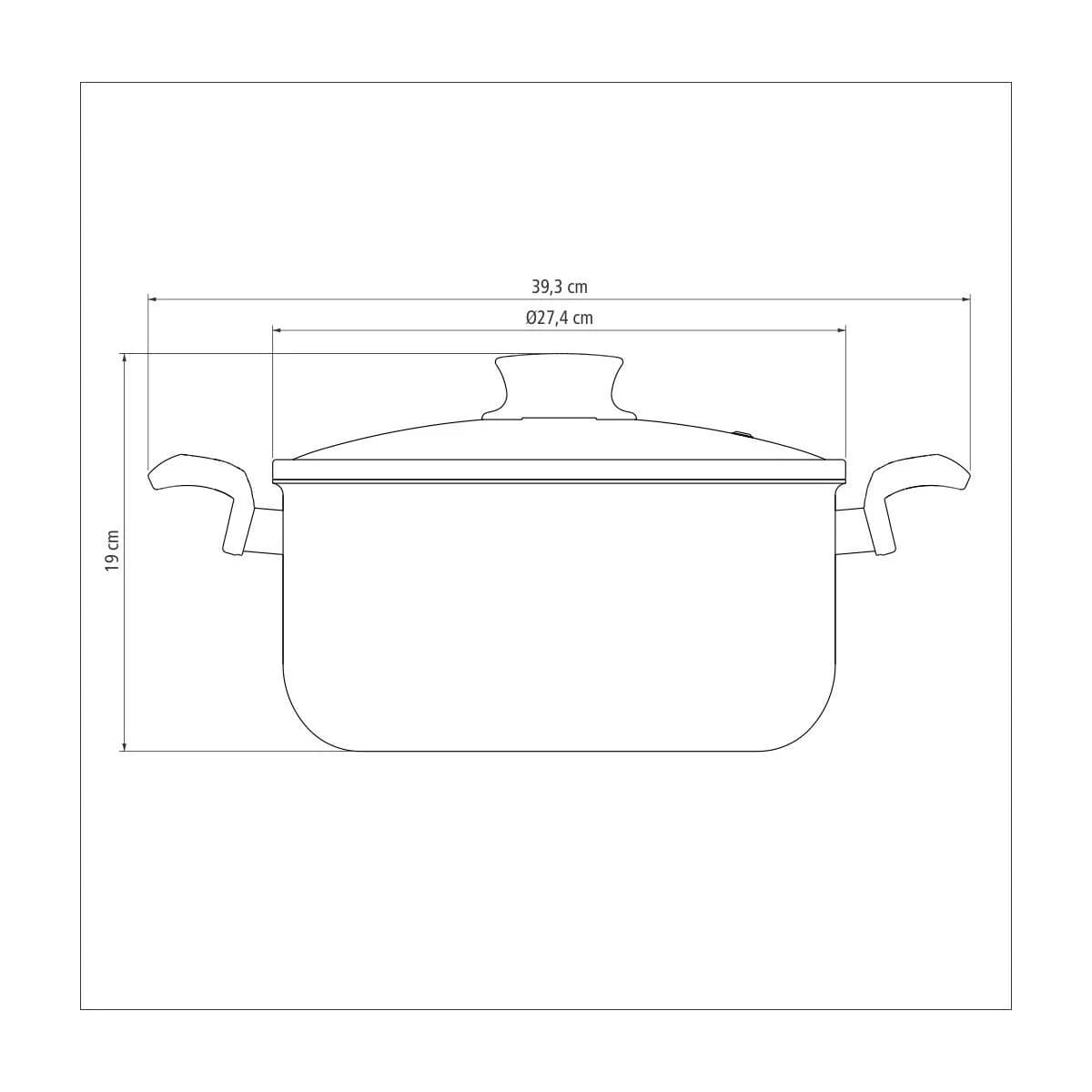 Olla Tramontina Paris Antiadherente Teflon 26 Cm 6,3 L Roja — imagen 4 de 5