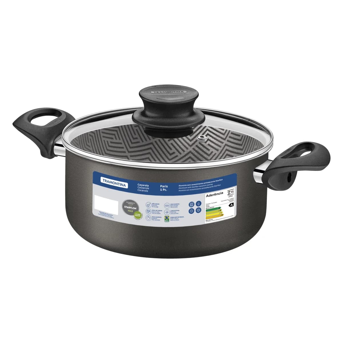 Olla Tramontina Paris Antiadherente Teflon 28 Cm 8 Litros