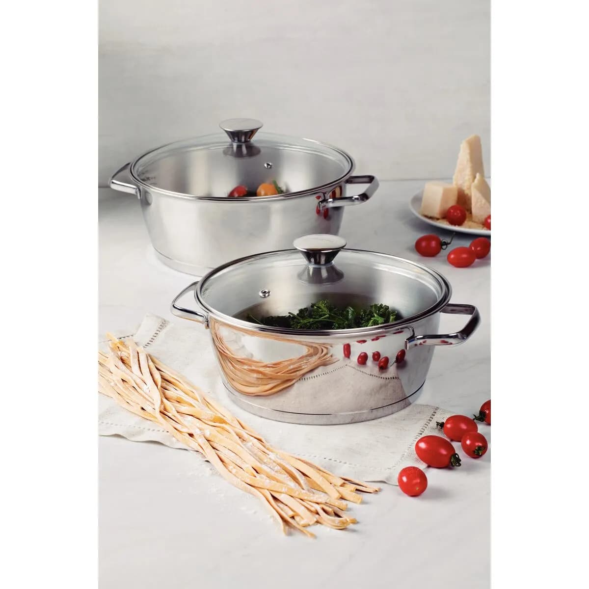 Olla Tramontina Induccion Acero Inox Allegra 24 Cm 4,2 Lts — imagen 2 de 2