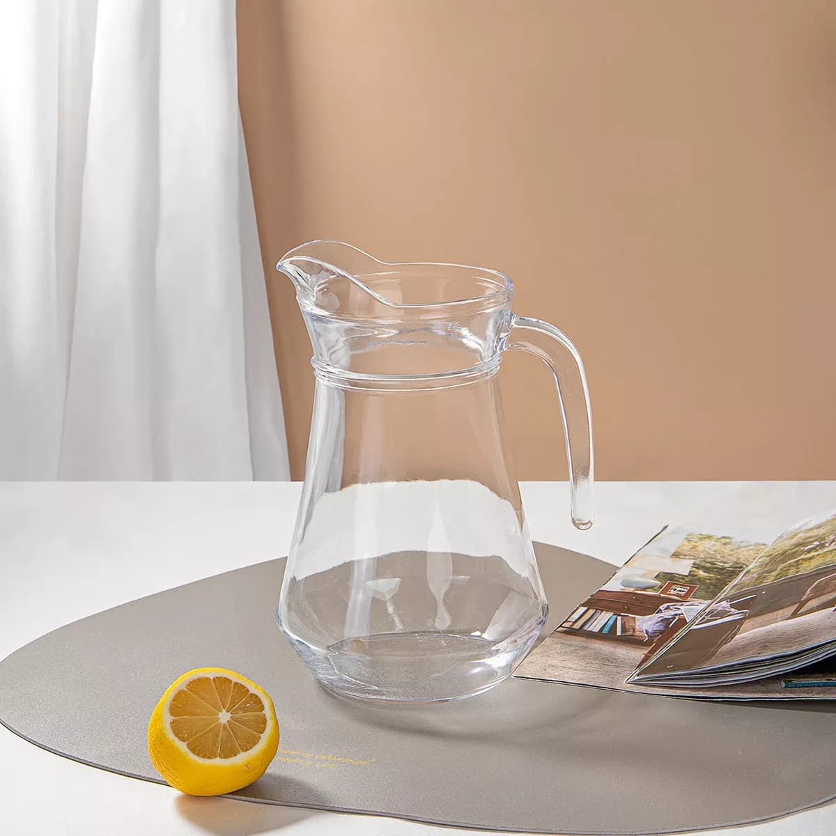 Jarra De Vidrio 1,4 L X 6 Uni Tragos Jugos Eventos Fiestas — imagen 4 de 6