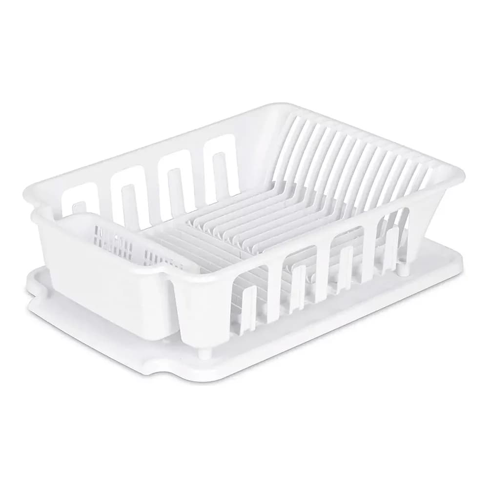 Escurridor De Platos Plástico Bandeja Cubiertero Desagüe — imagen 1 de 4