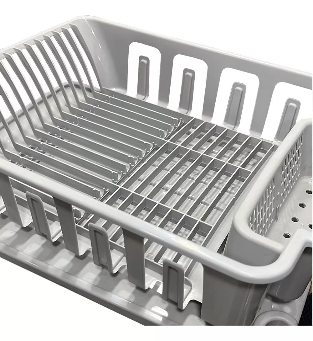 Escurridor De Platos Plástico Bandeja Cubiertero Desagüe — imagen 3 de 4