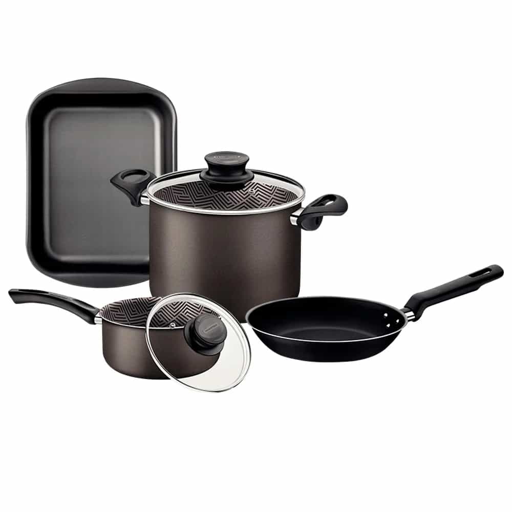 Juego Tramontina Kit Ollas Sarten Asadera 4 Piezas Teflon