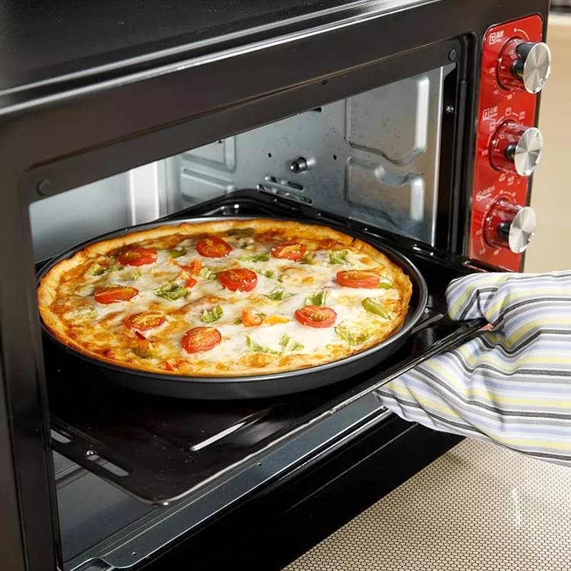 Set 3 Asaderas Para Horno Rectangular Pizza Antiadherente — imagen 3 de 4