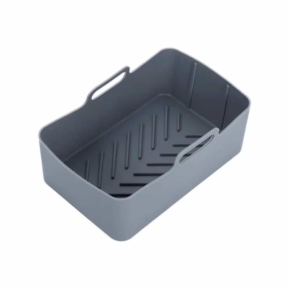 Molde De Silicona Budinera Para Freidora De Aire 20 Cm Rect