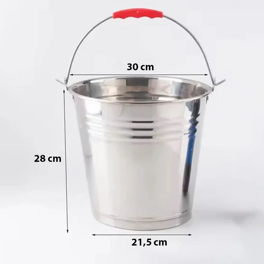 Champagnera Hielera Acero Inox 30 X 28 Cm Balde Con Asa — imagen 5 de 8