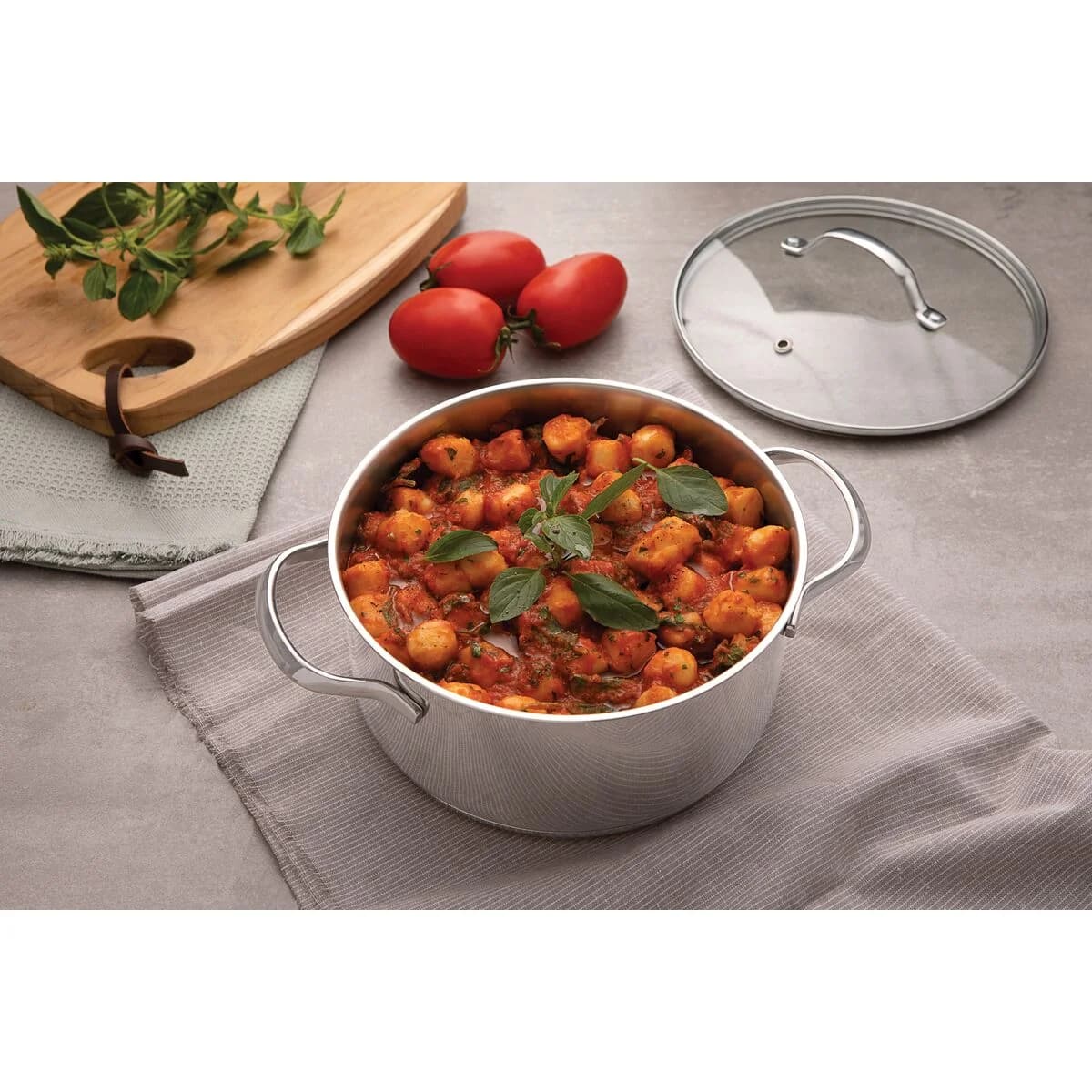 Olla Tramontina Induccion 24 Cm 6,10 Litros Acero Inox Una — imagen 3 de 3