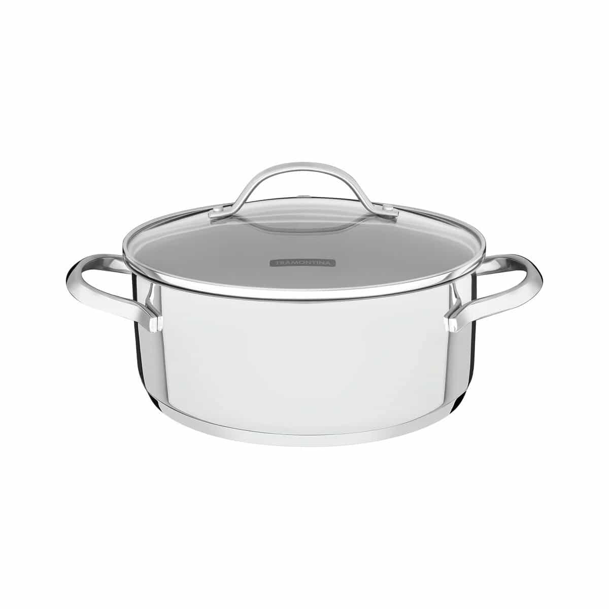 Olla Tramontina Induccion 24 Cm 4,80 Litros Acero Inox Una