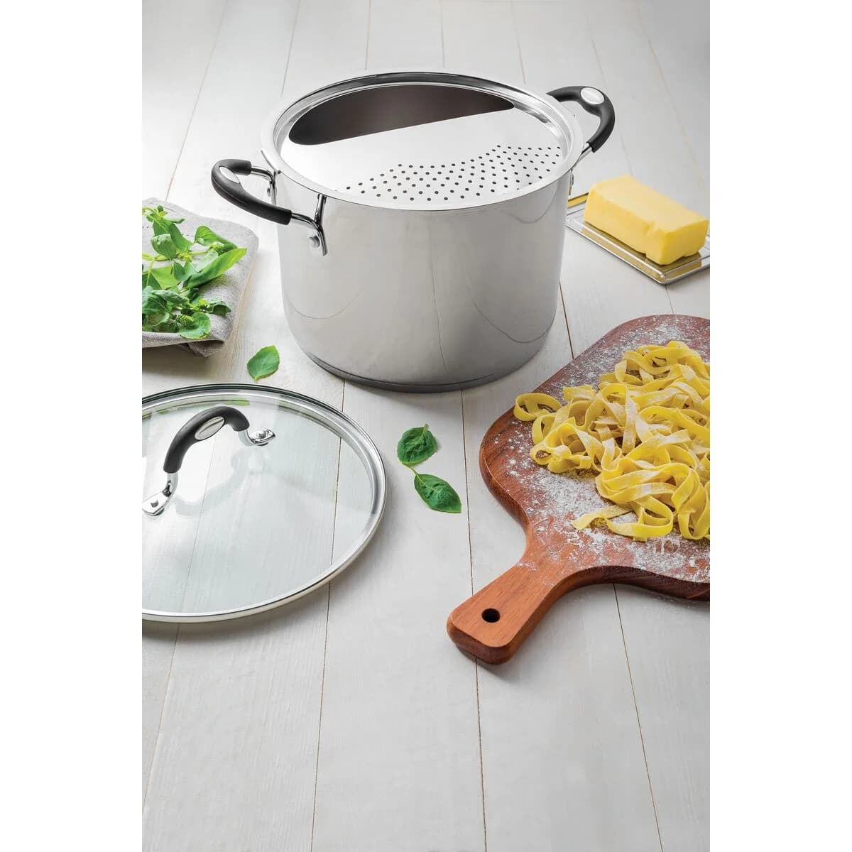 Olla De Pasta Tramontina Acero Inox Induccion Solar 6 Litros — imagen 4 de 4