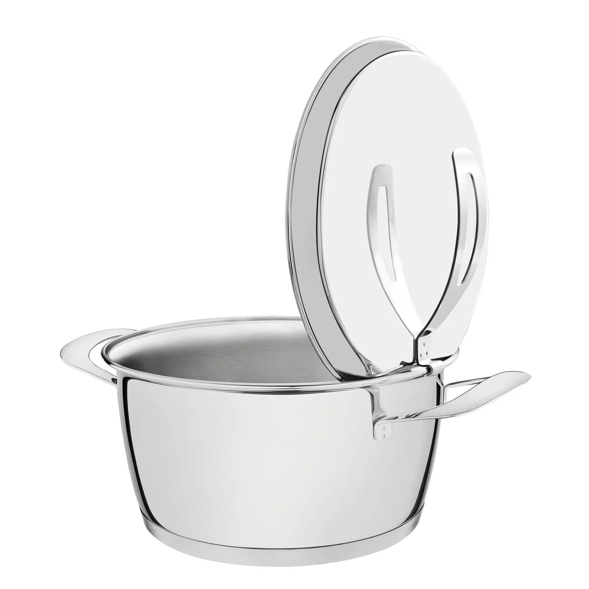 Olla Tramontina Induccion Acero Inox 22 Cm 4,18 Lts Ventura — imagen 3 de 4