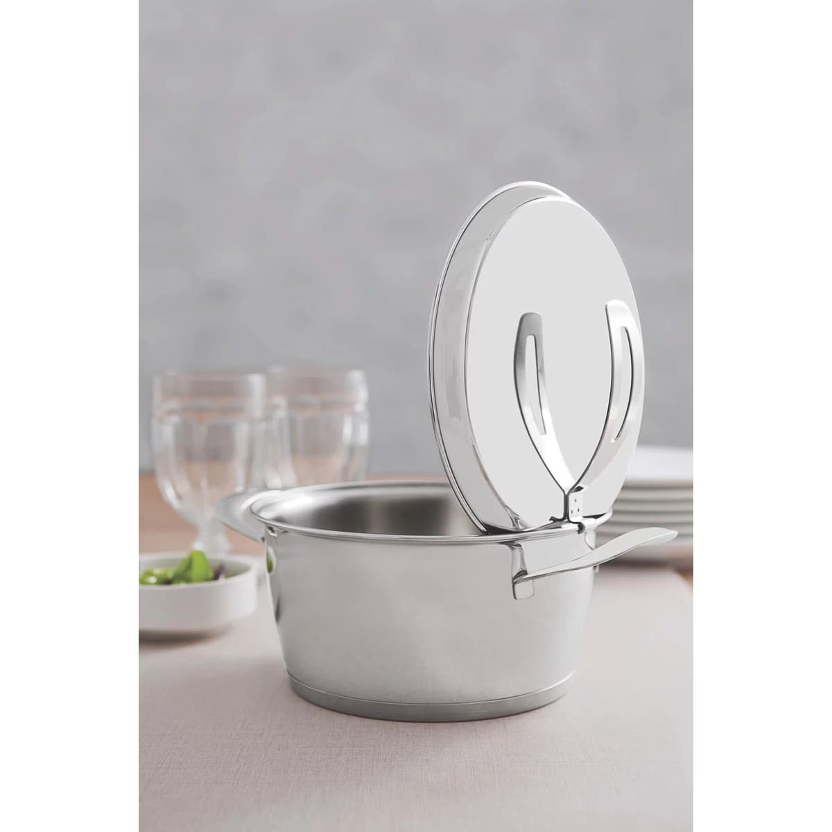 Olla Tramontina Induccion Acero Inox 22 Cm 4,18 Lts Ventura — imagen 4 de 4
