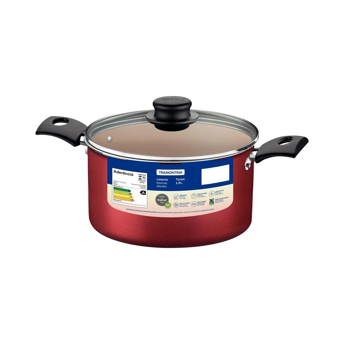 Olla Tramontina Teflon 24 Cm 7,9 Litros Antiadherente Turim — imagen 1 de 3