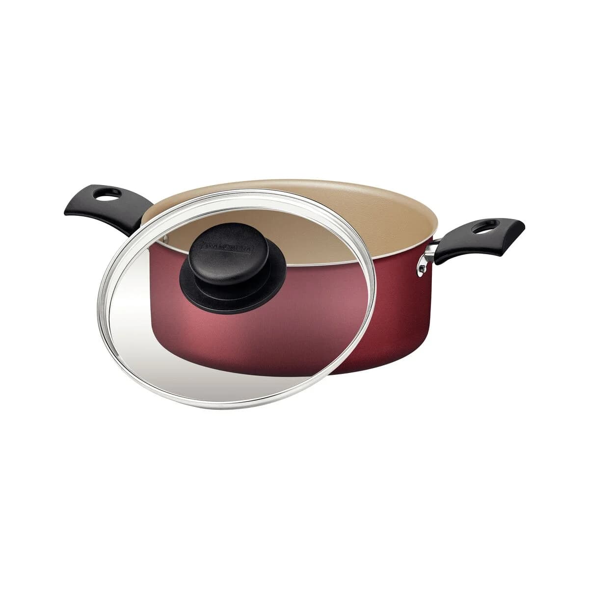 Olla Tramontina Teflon 20 Cm 2,8 Litros Antiadherente Turim — imagen 2 de 4