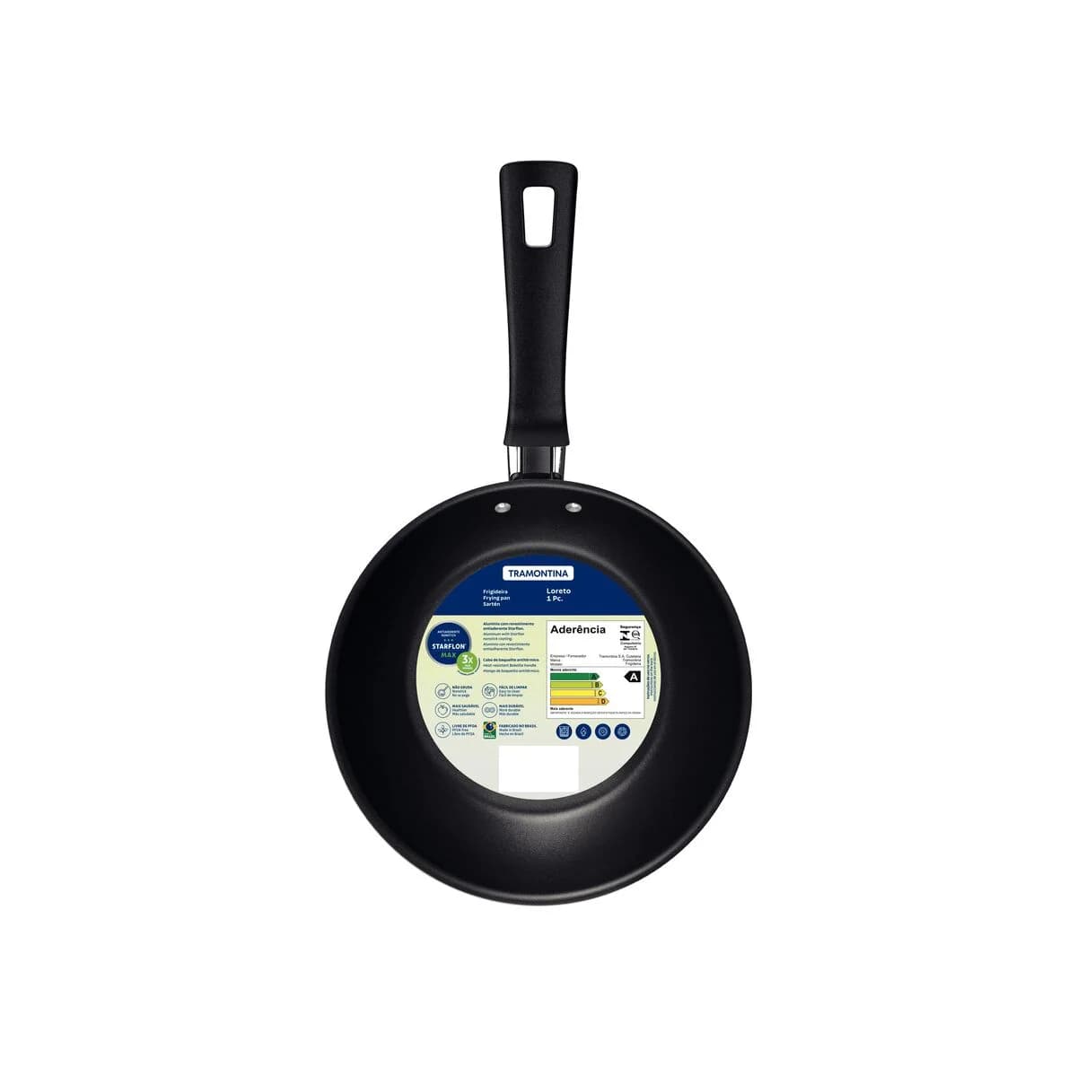 Sartén Tramontina Loreto antiadherente 18 cm 0.7 L color grafito — imagen 2 de 2