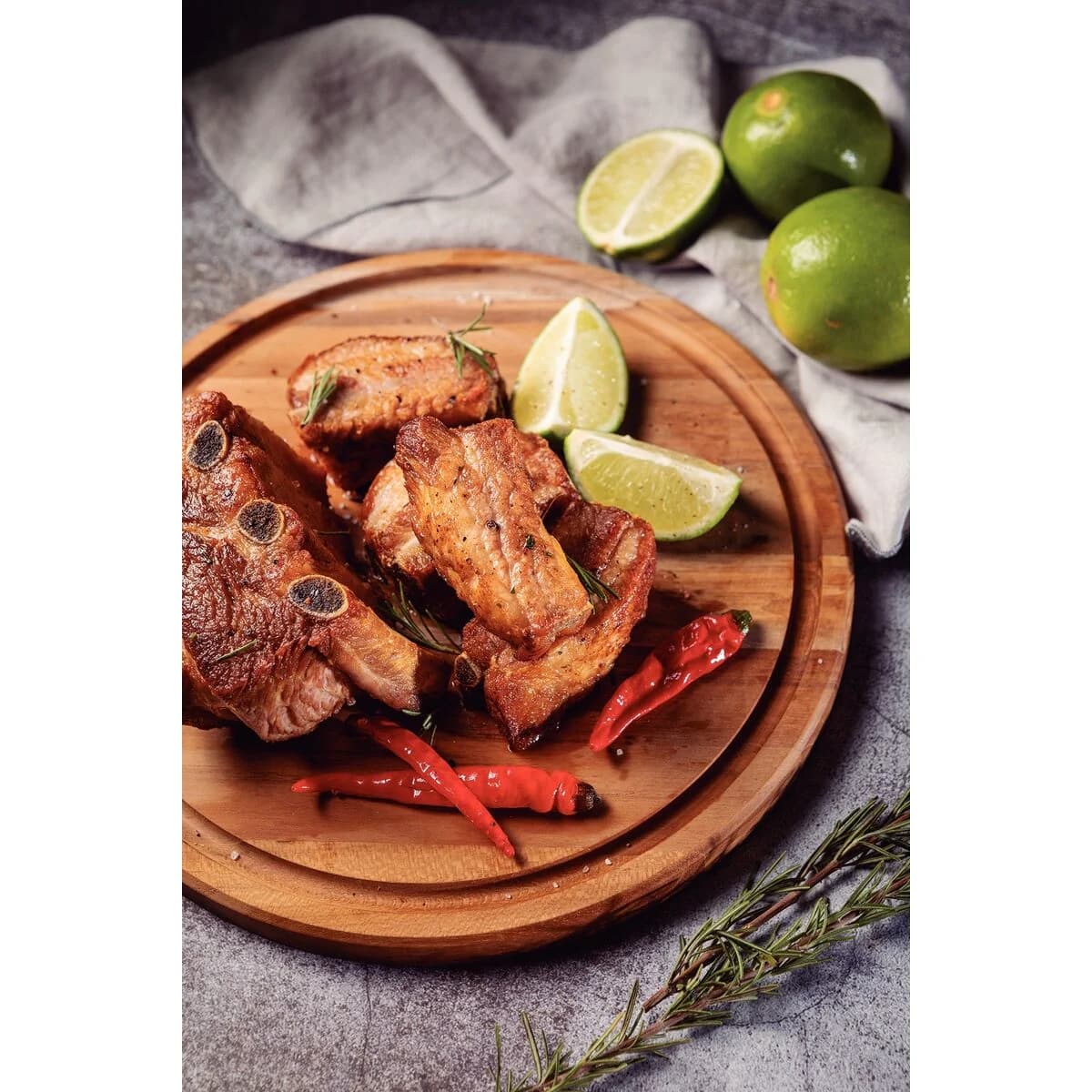 Plato Para Asado Tramontina 26 Cm Madera Teca — imagen 6 de 6
