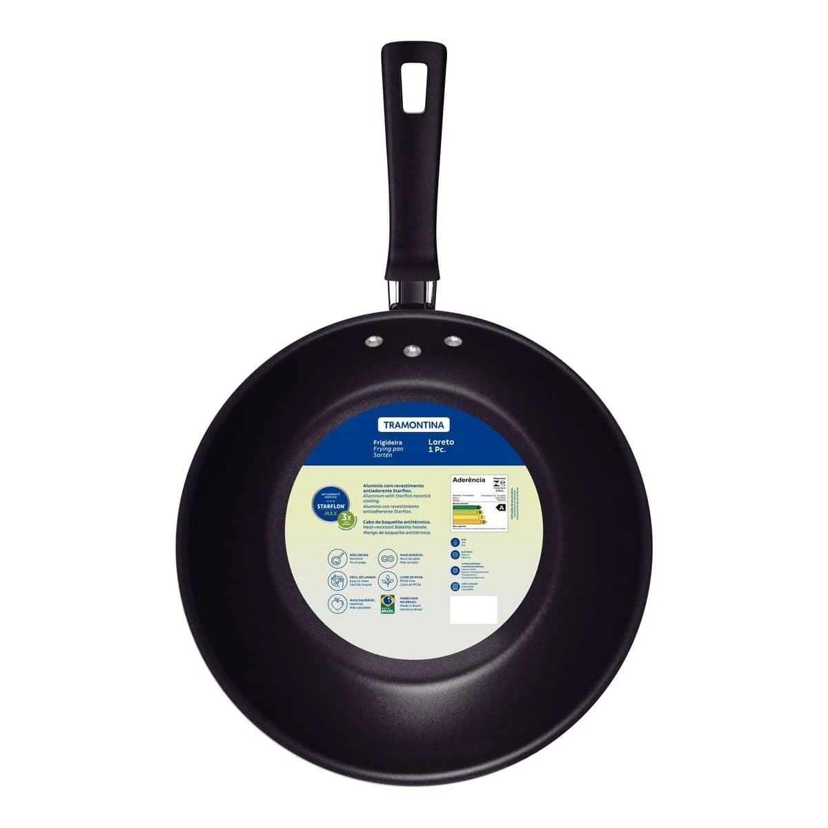 Sarten Antiadherente Tramontina Teflon 30 Cm Loreto — imagen 2 de 4