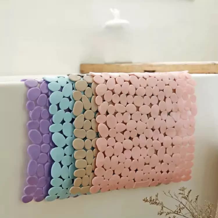 Alfombra De Ducha Baño Rectangular Antideslizante 68 X 38cm — imagen 4 de 5