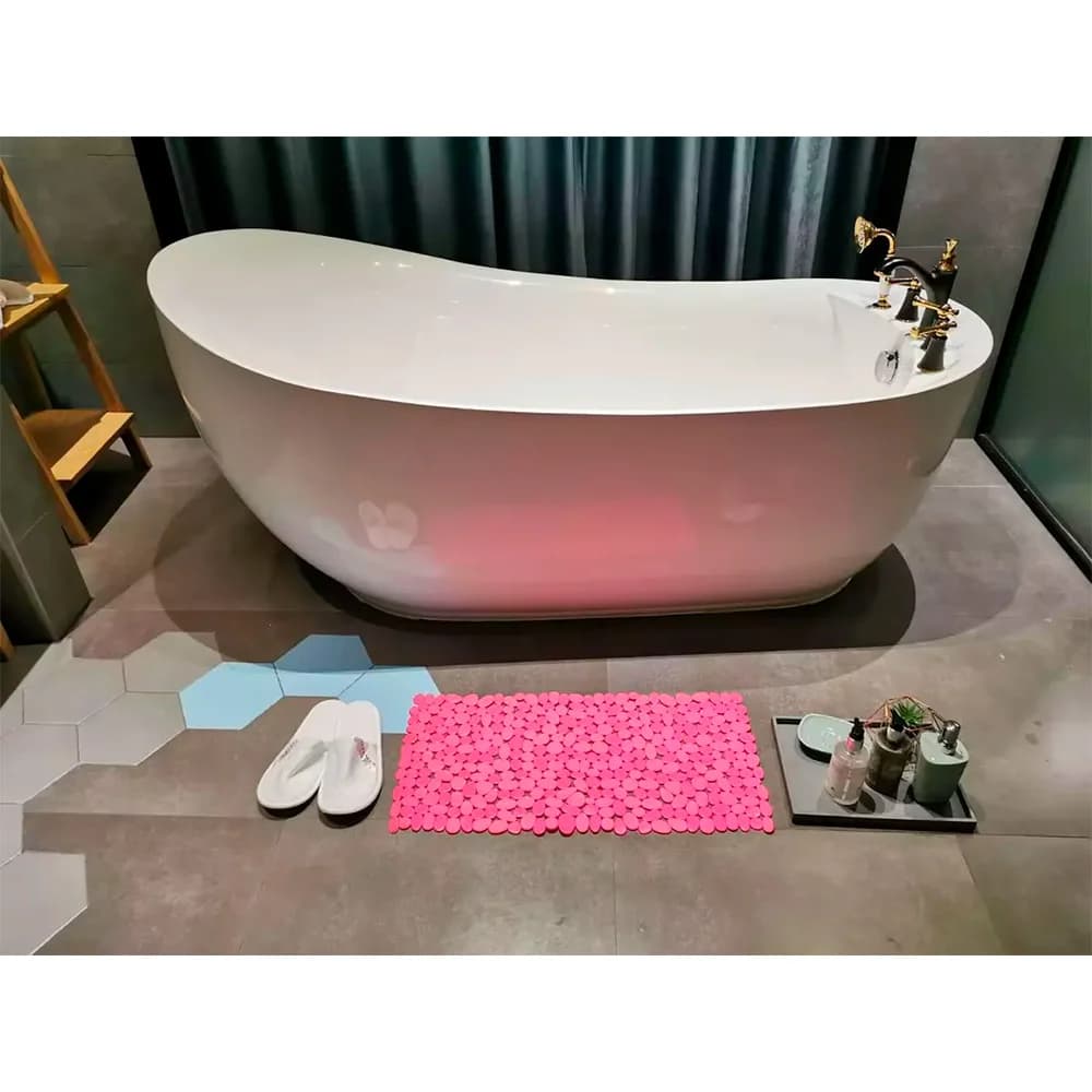 Alfombra De Ducha Baño Rectangular Antideslizante 68 X 38cm — imagen 5 de 5