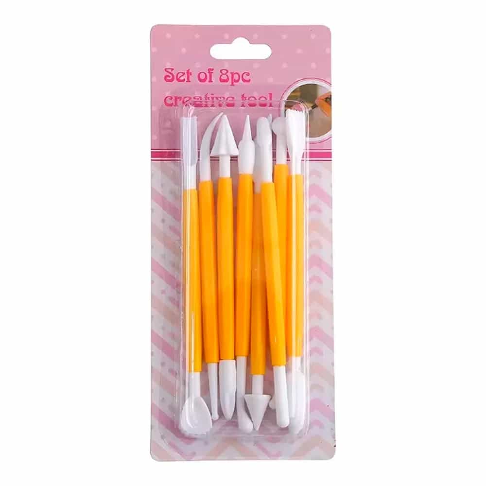 Set Estecas Para Fondant Porcelana Arcilla Cerámica X 8
