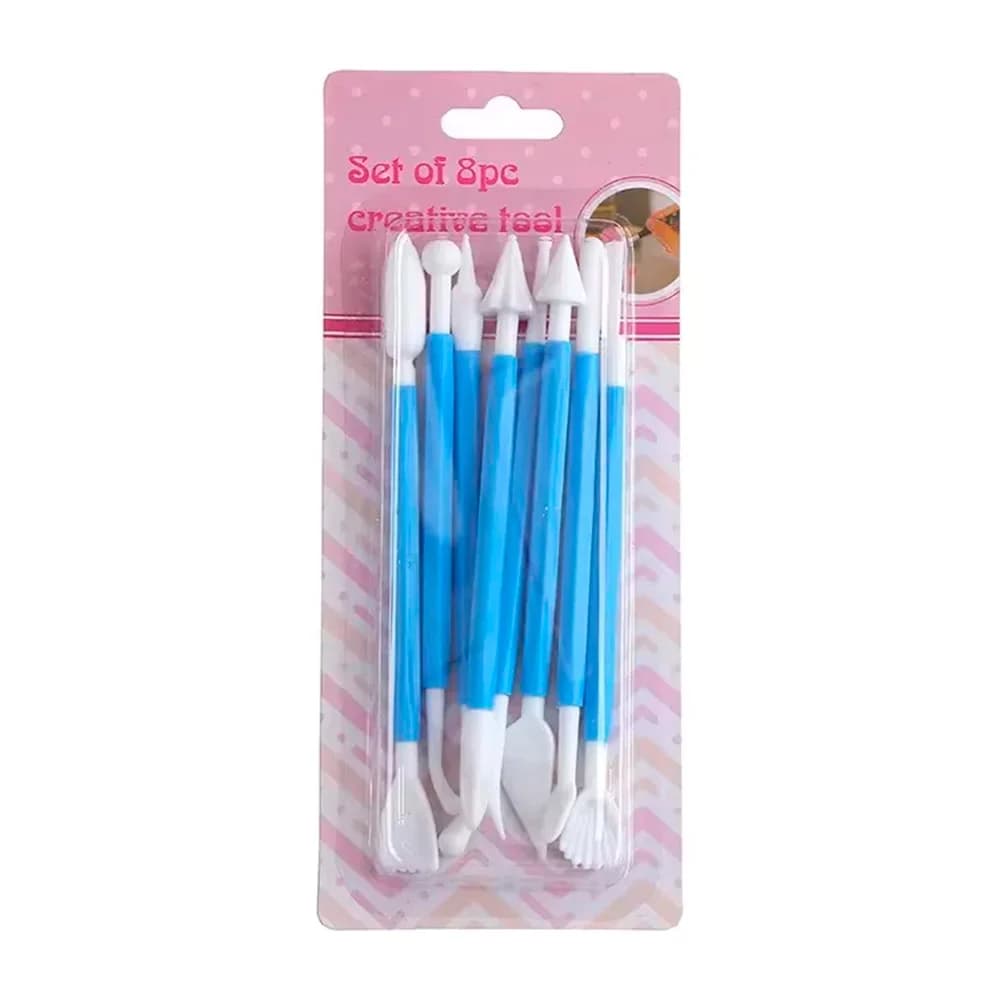 Set Estecas Para Fondant Porcelana Arcilla Cerámica X 8 — imagen 2 de 5