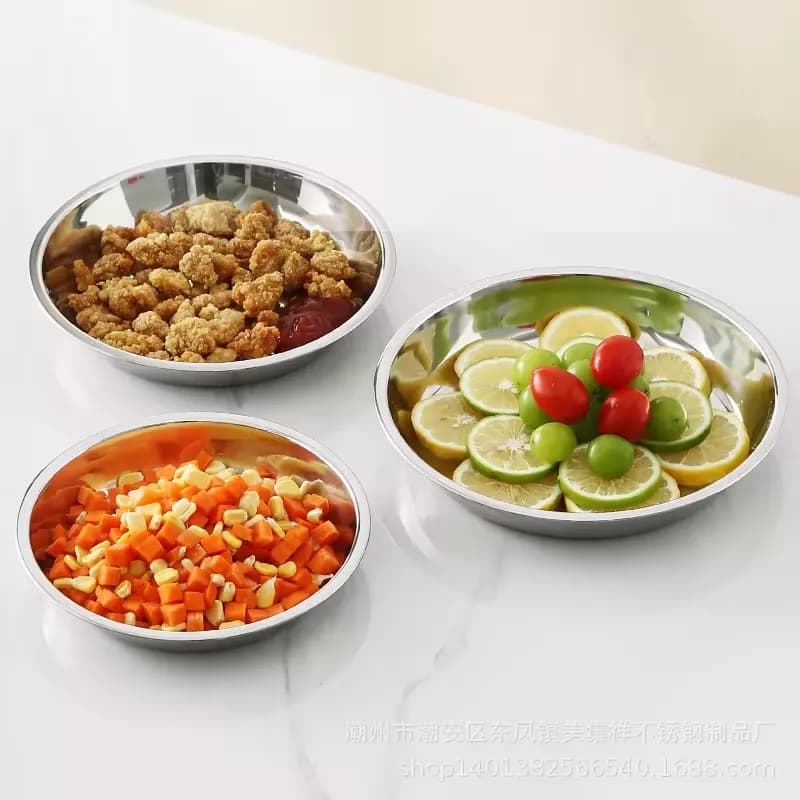 Bowl Acero Inoxidable Recipiente Mezclador 21 Cm X 5,5 Cm — imagen 2 de 4