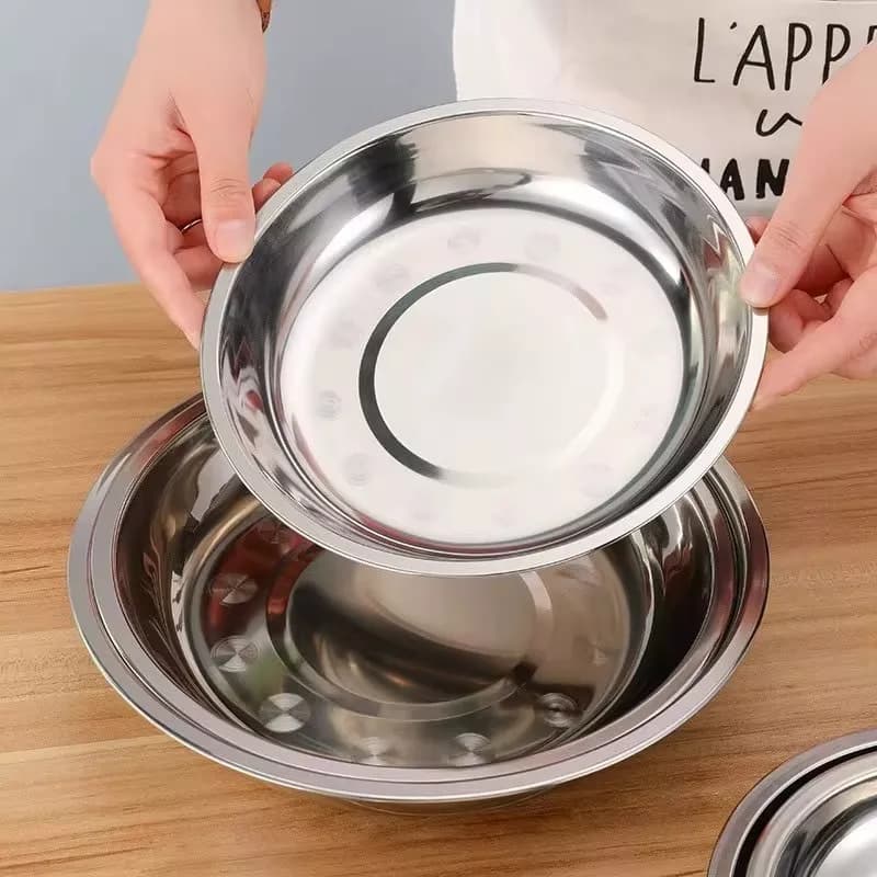Bowl Acero Inoxidable Recipiente Mezclador 21 Cm X 5,5 Cm — imagen 3 de 4
