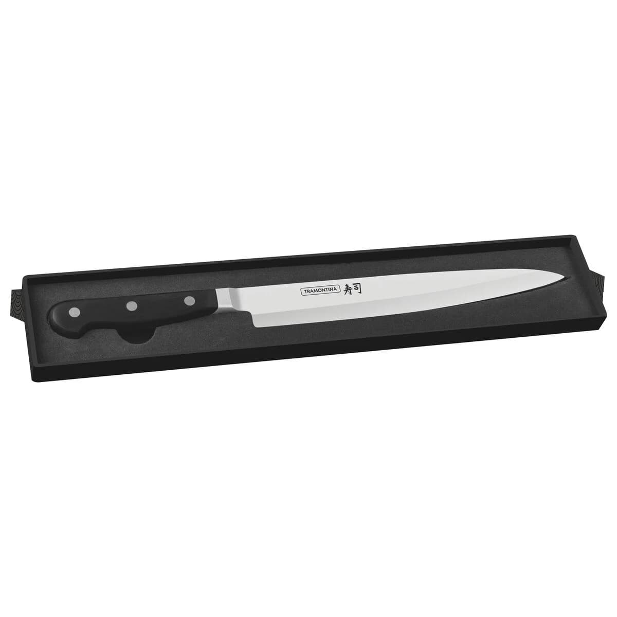 Cuchillo Yanagiba Tramontina Sushi Gold de acero inoxidable 9 pulgadas — imagen 2 de 4