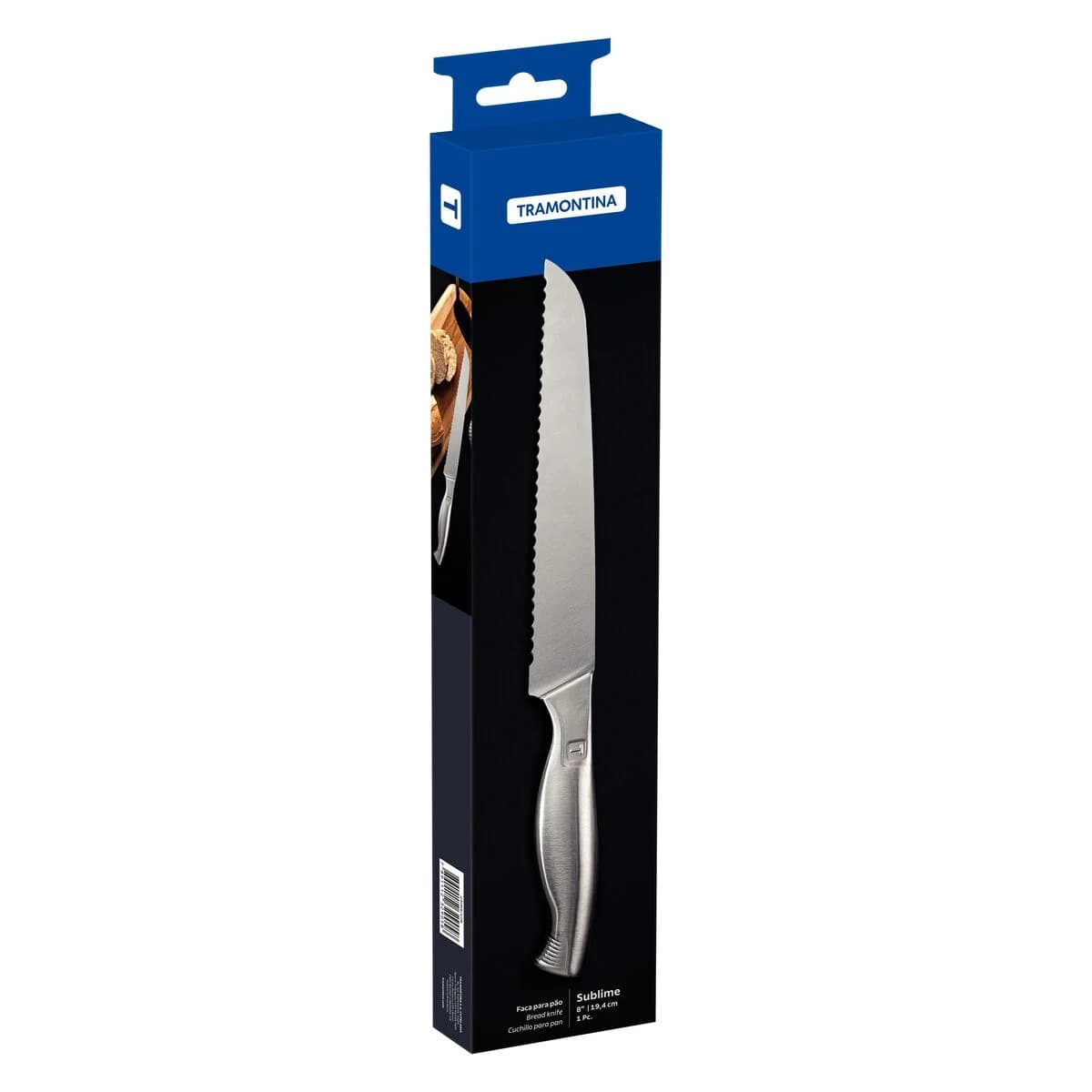 Cuchillo para pan Tramontina Sublime de acero inoxidable 8 pulgadas — imagen 2 de 6