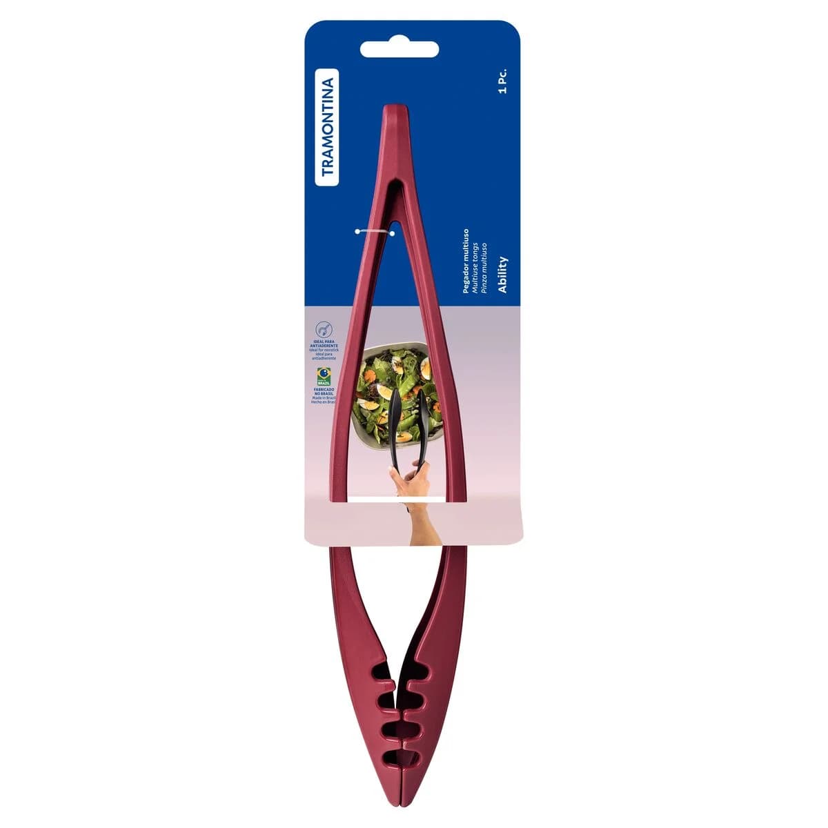 Pinza multiuso Tramontina Ability de nylon 29.8 cm color rojo — imagen 2 de 3