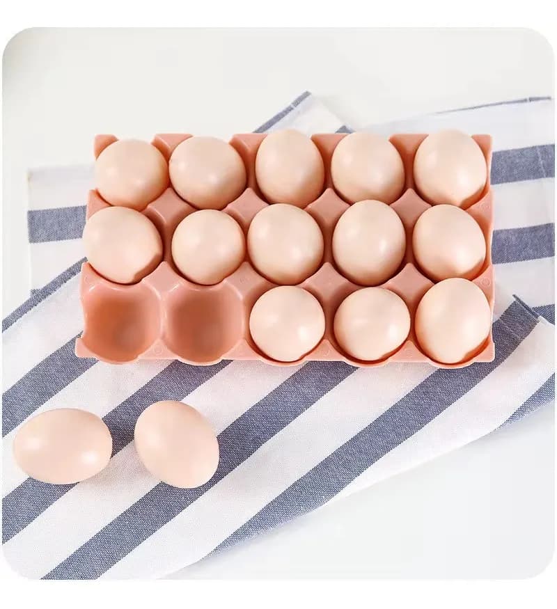 Huevera Organizador De Huevos Para 15 Unidades Plastico — imagen 4 de 4