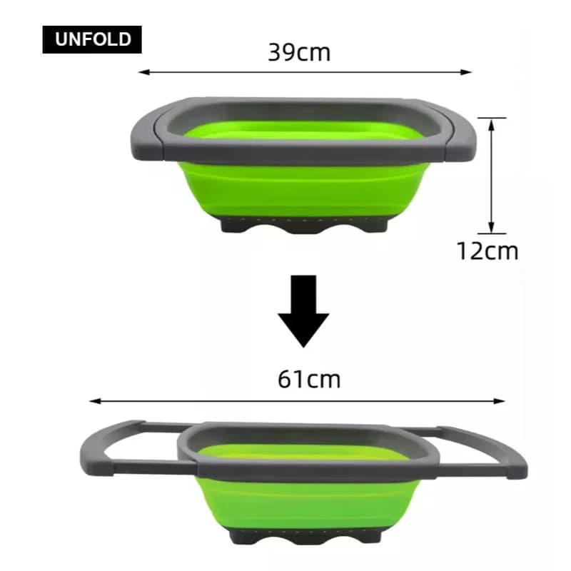 Colador Escurridor Plegable Extensible 61 Cm Rectangular — imagen 5 de 6