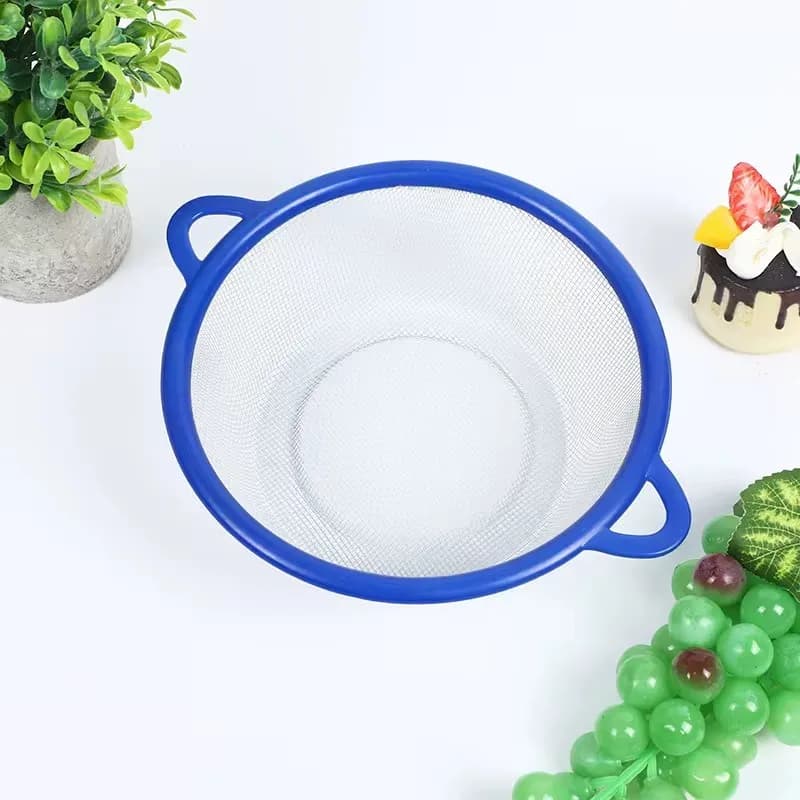 Colador De Malla Cernidor Con Asas Platico 18 Cm — imagen 3 de 4