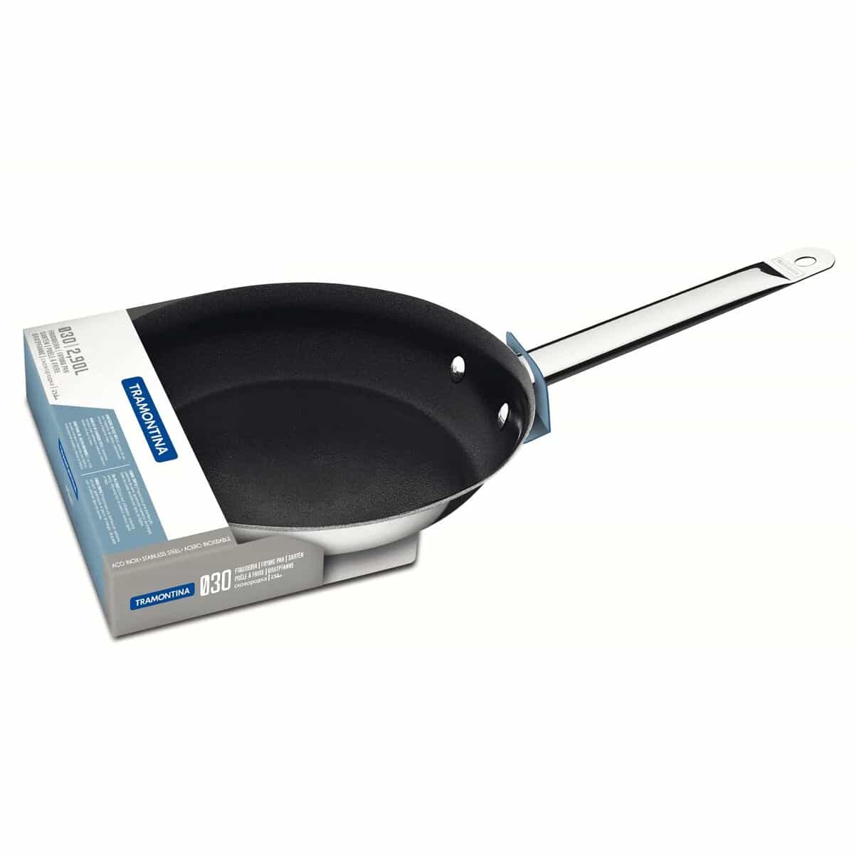 Sarten Tramontina Acero Inoxidable Induccion 30 Cm Antiadher