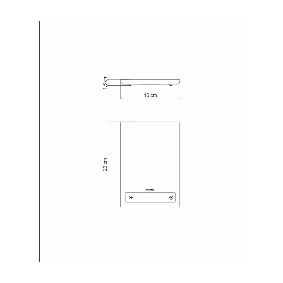 Balanza Digital Cocina Tramontina Acero Inoxidable Utility — imagen 4 de 8