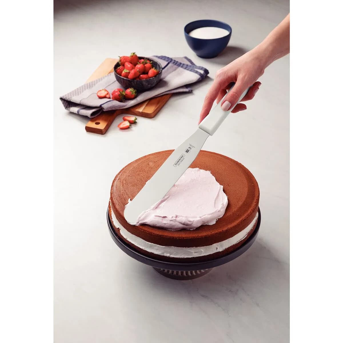Espatula De Reposteria Tramontina Acero Inoxidable 8 PuLG — imagen 3 de 3
