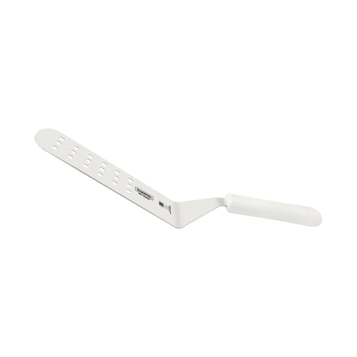 Espátula perforada para frituras Tramontina Profissional Master de acero inoxidable 9 × 3 pulgadas blanca