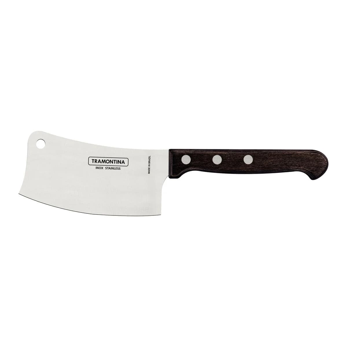 Hachuela De Cocina Tramontina Polywood Acero Inox 4 PuLG — imagen 1 de 5