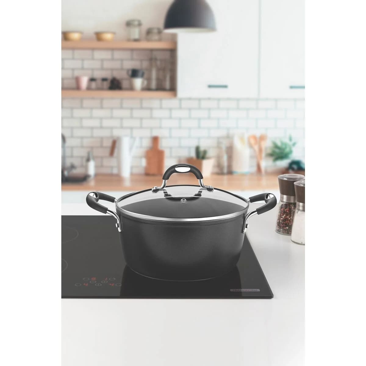 Cacerola Tramontina Monaco Induccion Antiadher 24 CM 4,5 Lts — imagen 6 de 6