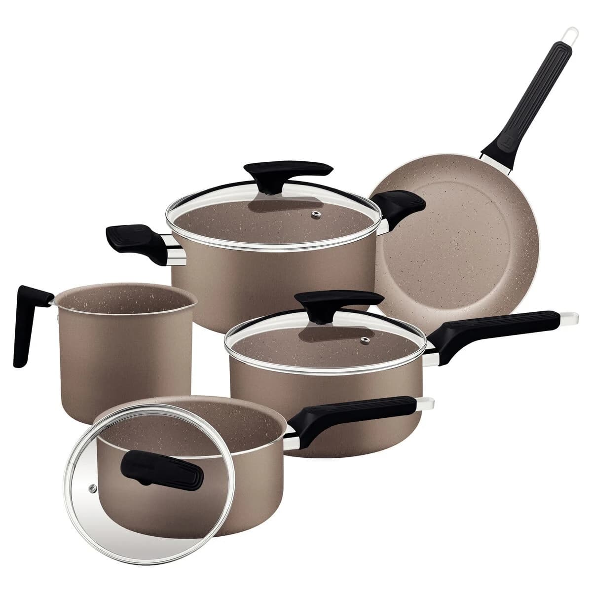 Bateria de Cocina Tramontina Milazzo Ollas 5 Piezas Teflon — imagen 3 de 4