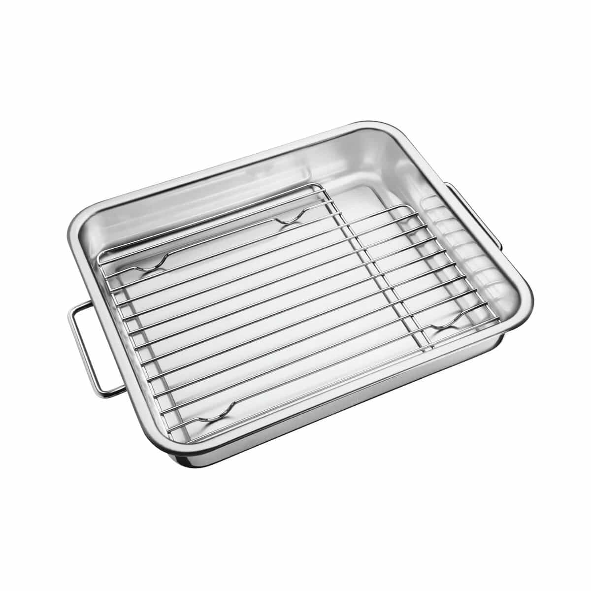 Asadera con Rejilla Tramontina Acero Inox 39 x 33 cm 6,4 L