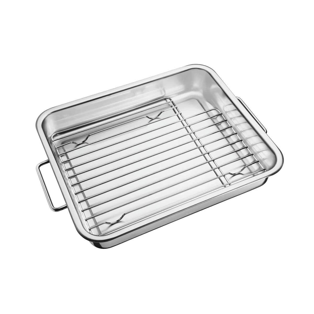 Asadera con Rejilla Tramontina Acero Inox 39 x 33 cm 6,4 L — imagen 1 de 4