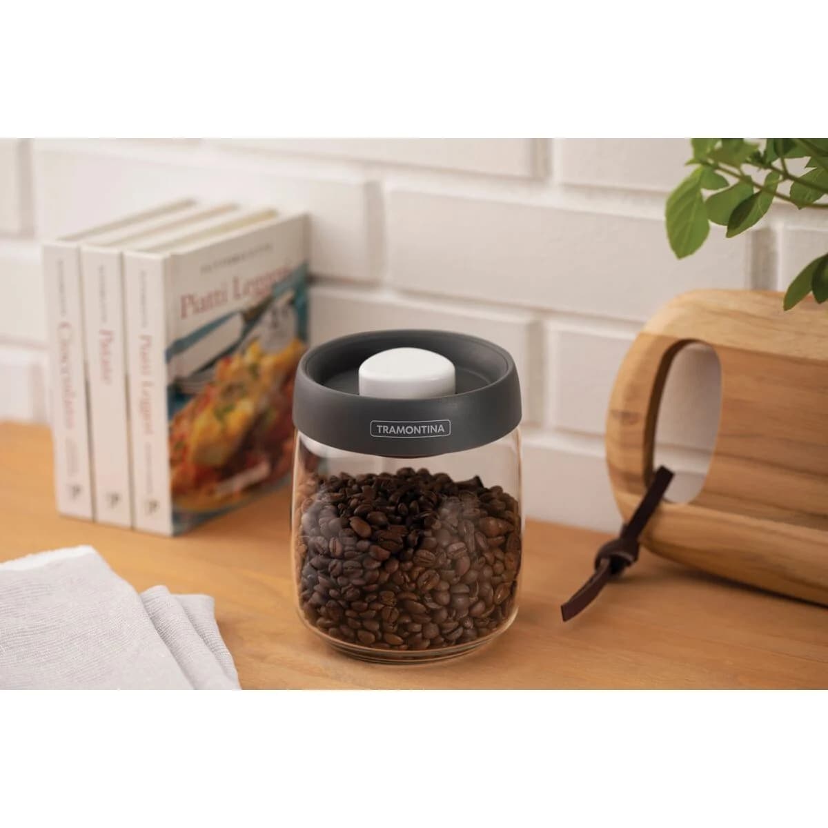 Frasco De Vidrio Tramontina Purezza Hermetico 800 Ml — imagen 9 de 10