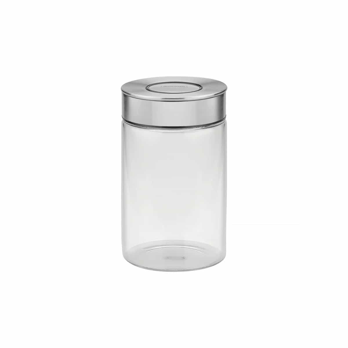 Frasco De Vidrio Tramontina Purezza Tapa Acero 1000 Ml