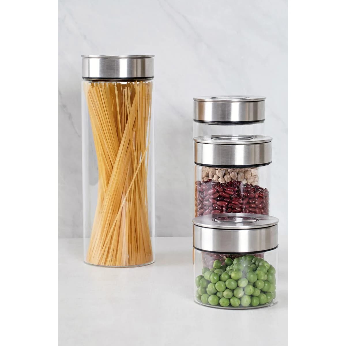 Frasco De Vidrio Tramontina Purezza Tapa Acero 1400 Ml — imagen 7 de 8