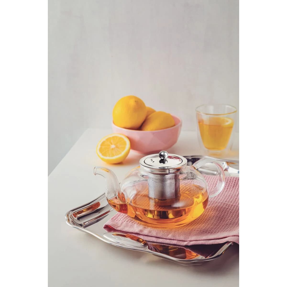 Tetera Vidrio Acero Inoxidable Infusor de 1,2 Lts Tramontina — imagen 6 de 9