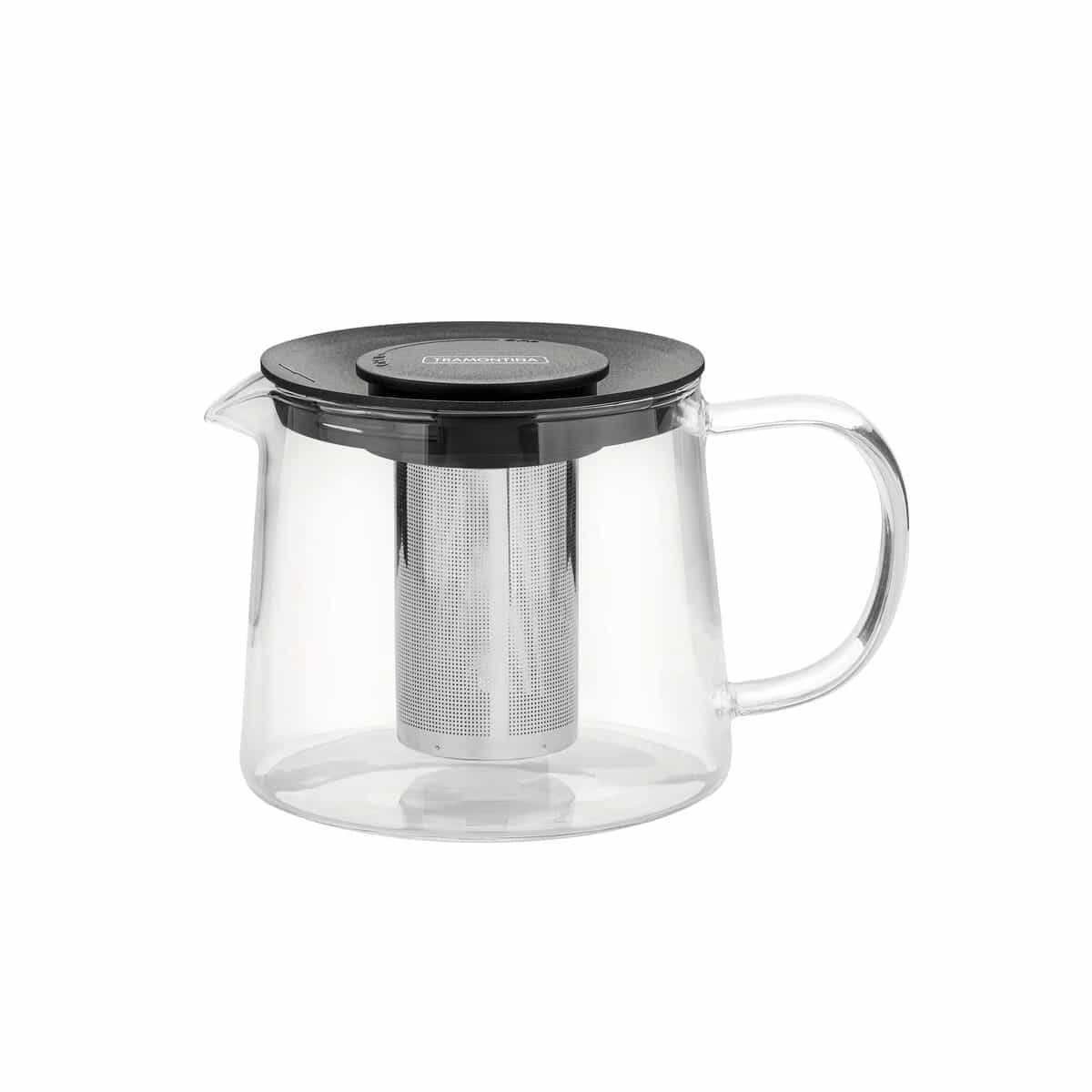 Tetera Vidrio Acero Inoxidable Infusor de 900 ml Tramontina
