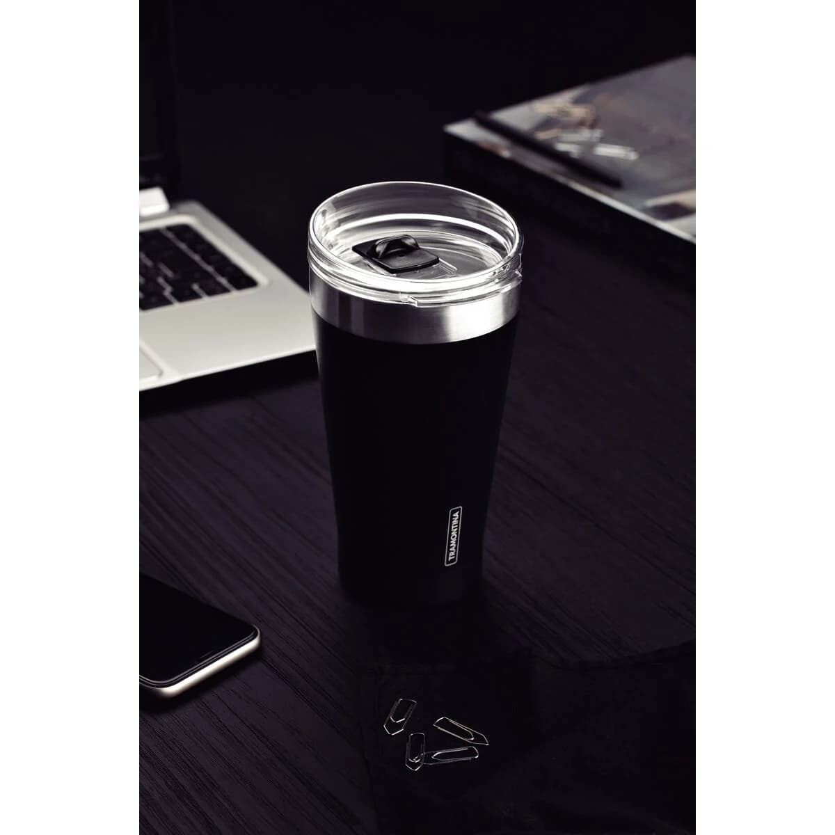 Vaso Termico Tramontina Exata Acero Inoxidable Negro 550 ml — imagen 4 de 6