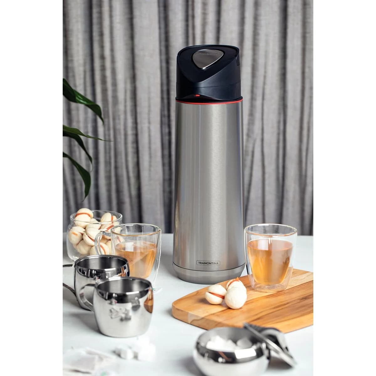 Termo con Sifon Tramontina Exata Acero Inoxidable 2 Litros — imagen 7 de 7