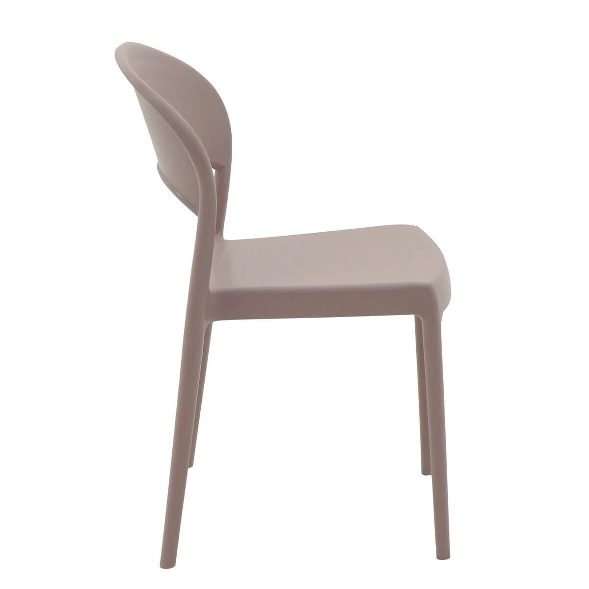 Silla Tramontina Sissi con Respaldo Cerrado Gris ECO — imagen 4 de 4